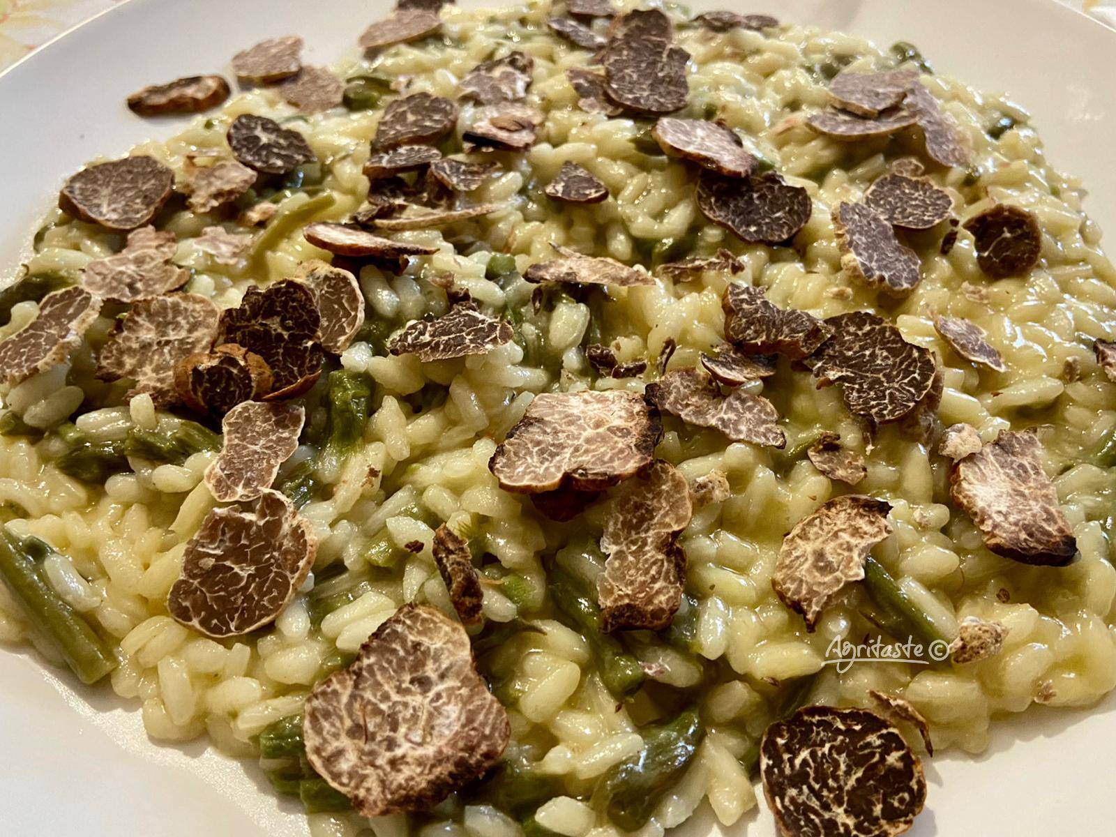 risotto asparagus and truffle