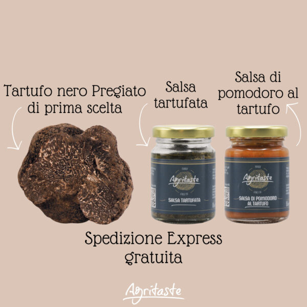 TARTUFO NERO PREGIATO E SALSE AGRITASTE